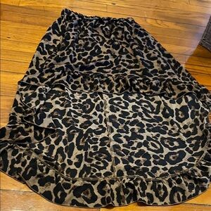 Leopard Print Women's Skirt